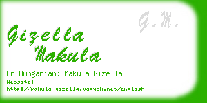gizella makula business card
